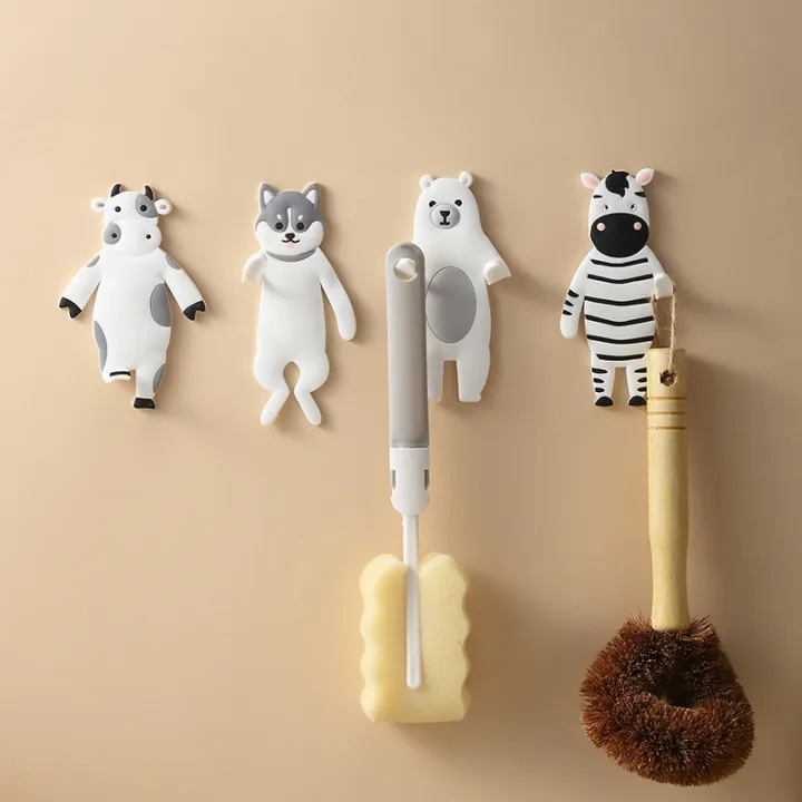 4Pcs Cute Cartoon Animal Hole-free Sticky Hook Door Key Bathroom Toilet Kitchen Paste Hook Hook Home Decoration Accessories | Lazada PH 4Pcs Cute Cartoon Animal Hole-free Sticky Hook Door Key Bathroom Toilet Kitchen Paste Hook Hook Home Decoration Accessories | Lazada PH