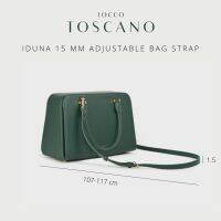 ToccoToscano | IDUNA 15MM ADJUSTABLE BAG STRAP สายหนังกระเป๋า (Cream, Cobalt, Forest, Taupe, Black, Wine)