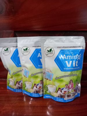 Amino vit (อะมิโนวิค)3แพ๊ค30ซองรสธรรมชาติ