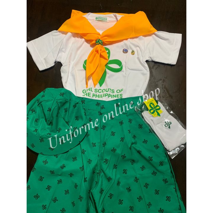 GSP TYPE B Uniform For Junior Girlscout With Original Tshirt Panyo ...