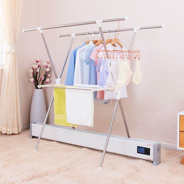 Skirting Line Heater Drying Rack Floor Folding Heating Oil Heater Drying  Rack Indoor Drying Rack Balcony Drying Rack | Lazada Singapore