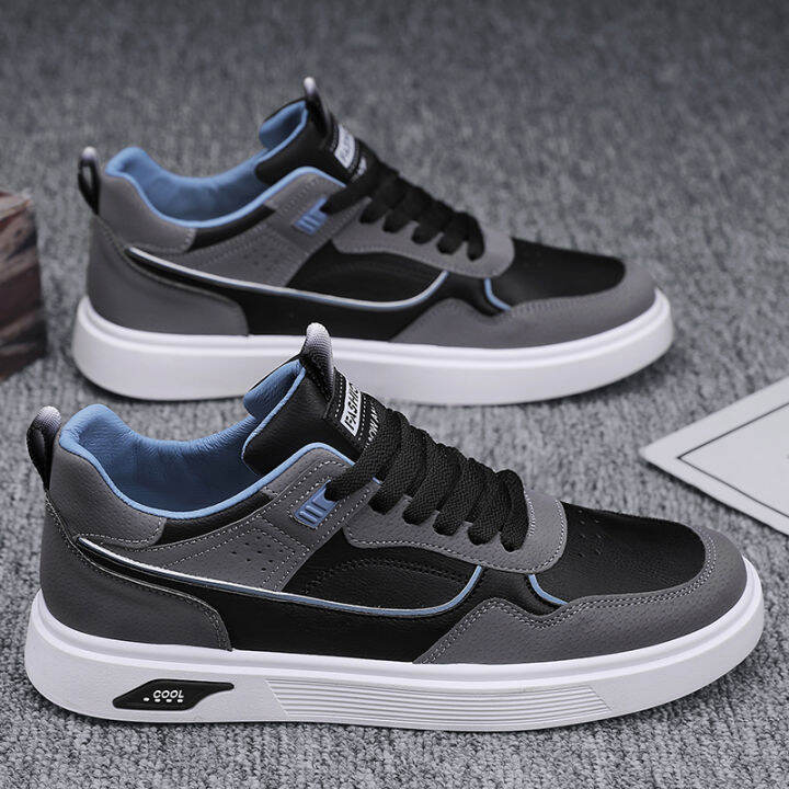 Autumn Men's Shoes 2023 New Trendy AllMatch Black Casual Board Shoes
