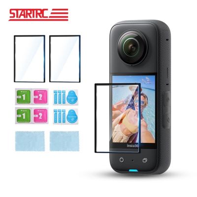 STARTRC Insta360 X3 Tempered Glass Film 2 sets for Insta360 X3 Camera Screen Protective Films Transparent HD PVC Scratch Resistant Protector Film