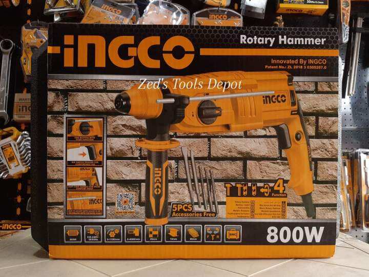 INGCO ROTARY HAMMER 800W Model RGH9028 Lazada PH