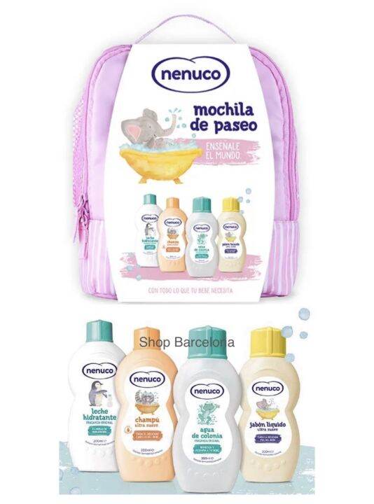 Nenuco T Set Agua De Colonia Lotion Shampoo And Body Wash 200ml Each