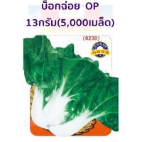 เมล็ดพันธุ์ บ็อกฉ่อย กวางตุ้งก้านขาว สายพันธุ์ OP บรรจุ 13 กรัม (5,000เมล็ด)