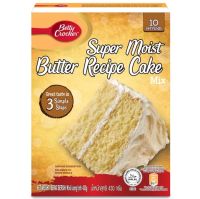 เบตตี้ ครอกเกอร์ แป้งเค้กสำเร็จรูป เค้กเนยสูตรเนื้อสัมผัสฉ่ำนุ่ม Betty Crocker Super Moist Butter Recipe Cake Mix 430g