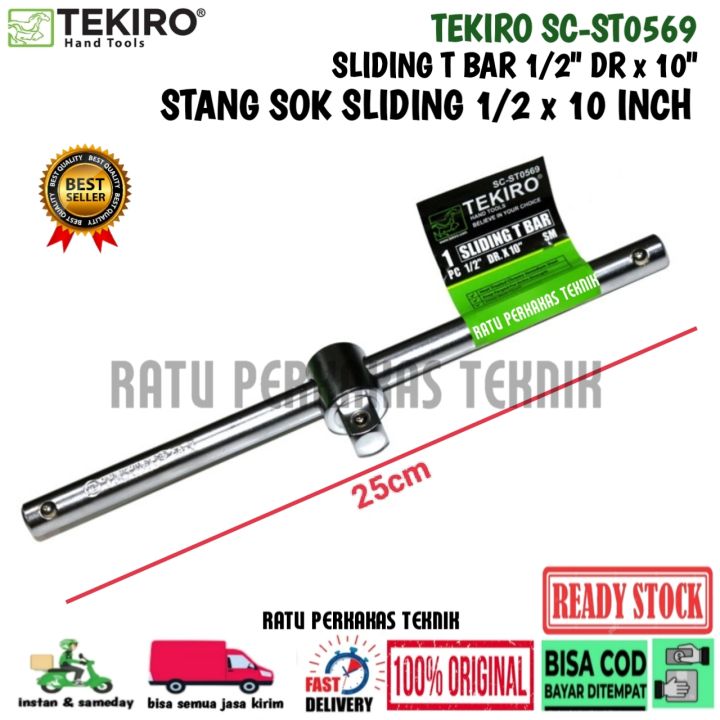 STANG KUNCI SOK 1/2 x 10 INCH TEKIRO SC-ST0569 SLIDING T BAR GESER ...