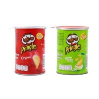 ขนม Pringles พริงเกิ้ลส์  มันฝรั่งทอดกรอบ  42 กรัม แพ็ค 12 กระปุก มีสีแดง-และเขียว ??