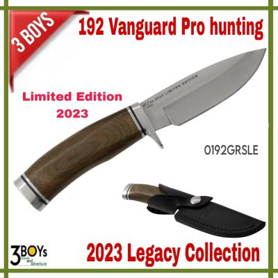 มีด Buck รุ่น 192 Vanguard Pro, Hunting LIMITED EDITION 2023 Legacy Collection ใบ 4.125" CPM-S35VN ด้ามจับMicarta/Nickel