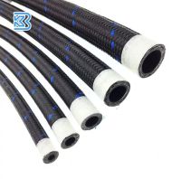 GF66 E85 Ethanol Fuel Hose Black Blue 1 M AN AN4 AN6 AN8 AN10 AN12 สายน้ำมัน ลายน้ำเงิน