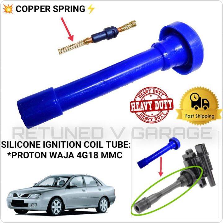 PROTON WAJA MMC 1.6 4G18 HIGH PERFORMANCE SILICONE IGNITION PLUG COIL