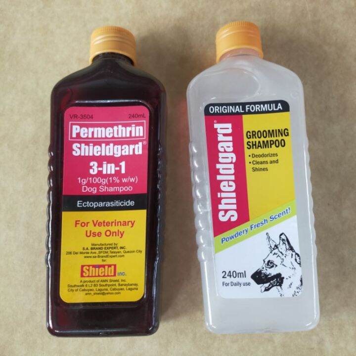 Permethrin Shieldgard 3in1 Dog Shampoo 120ml/240ml Lazada PH