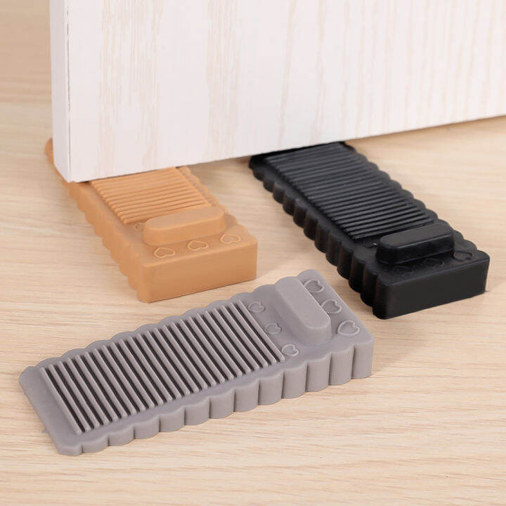 Safety Silicone Door Stoppers Block Wedge Door Stop Home Office Door