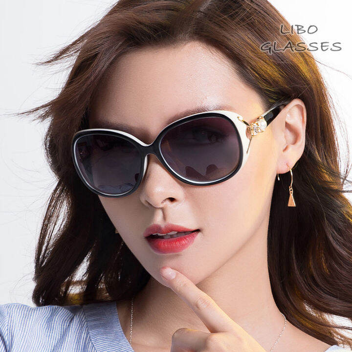 Libo 2023 New Women Polarized Sunglasses Fashionable round Face Elegant