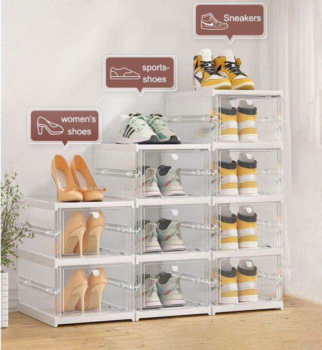 【Fan's tone】Multilayer Shoe Rack for Hallway Dustproof Shoe