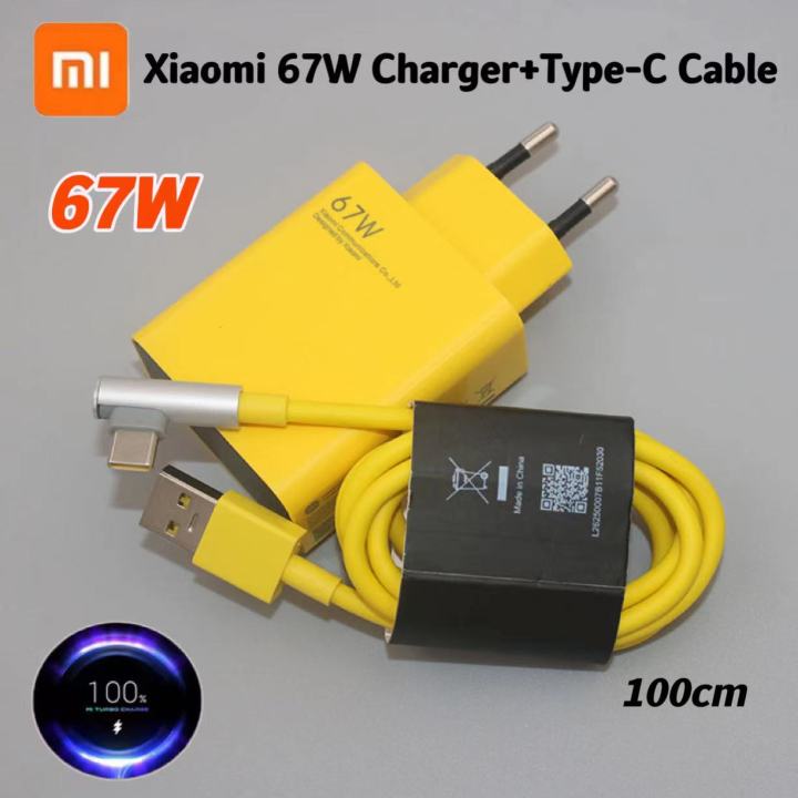 Xiaomi 67w Turbo Fast Charger Adapter 90 Degree Elbow 120w 6a Type C Cable For Mi 12s Ultra 12 4066