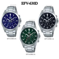 CASIO edifice รุ่น EFV-630D-1A,EFV-630D-2A,EFV-630D-3A สายสแตนเลสสตีล สินค้ารับประกัน1ปี