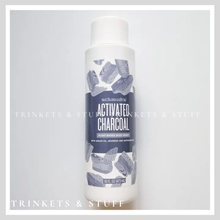 Schmidt's Activated Charcoal Plantbased Body Wash with Argan Oil