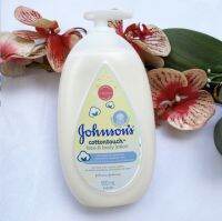 500 ml. ผลิต 03/23 Johnson’s Cotton Touch Face &amp; Body Lotion โลชั่นบำรุงผิวหน้า และกาย เหมาะสำหรับทารกแรก และผิวแพ้ง่าย