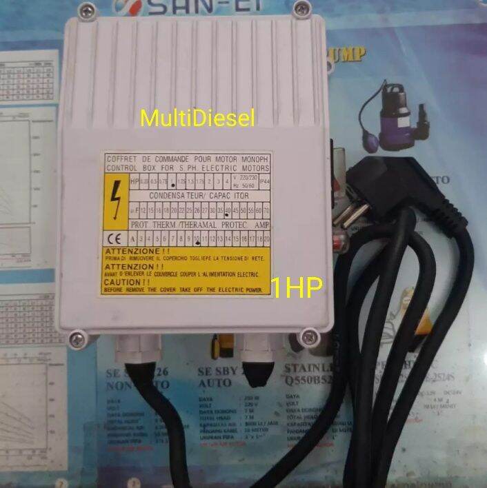 Control box pompa air sumersible 1HP||Control box 1HP pompa satelite ...
