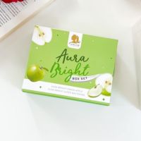 ครีมออร่าไบร์ท Aura Bright Green Apple cream  แบรนด์ออร่าวีไอพี ครีมแอปเปิ้ลเขียว