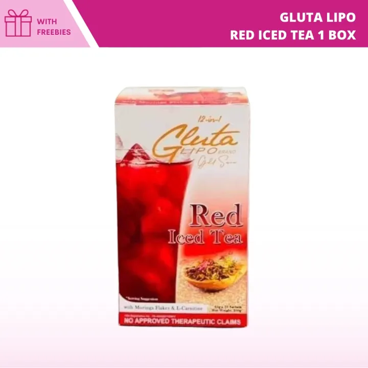 GLUTA LIPO RED ICED TEA 1 box 10 Sachet Lazada PH