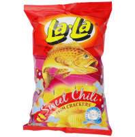 Lala Fish Crackers Sweet &amp; Chili 100g