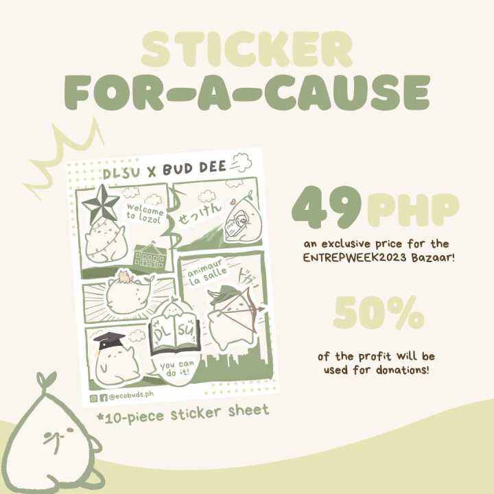 Sticker FORACAUSE by EcoBuds Lazada PH