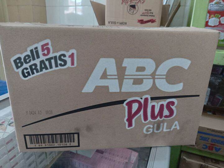 1DUS KOPI ABC PLUS GULA 12 Rtg x 12 sachet x 18 grm Rendah gula