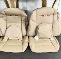 ชุดหุ้มเบาะ altis ปี 08_12 ตรงรุ่น สีครีม 2 ประตู 1 คู่หน้า สินค้าตรงรุ่น สวมทับเบาะเดิมได้เลยค่ะ