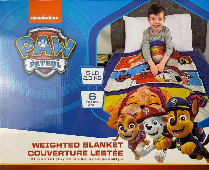 SAVE ₱1.3k ️💯 Original NICKELODEON Paw Patrol Weighted Blanket Lazada PH