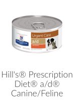 ??Hillprescription a/dอาหารสำหรับสุนัขและแมวป่วยในระยะพักฟื้นหรือหลังผ่าตัด ขนาด156g??