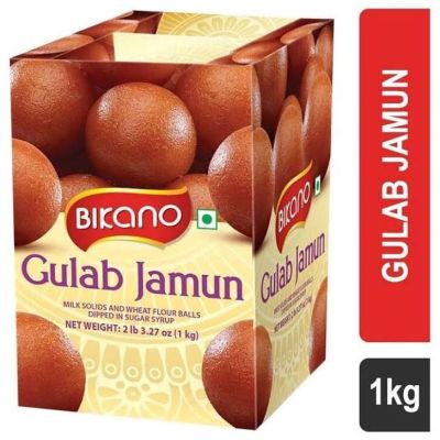 Bikano gulab jamun and rasgulla 1kg packing inside have 16pes sweet and tasty