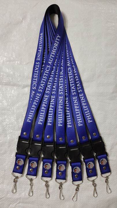 Philippine Statistics Authority (royal blue) ID Lace Lanyards Sling ID ...