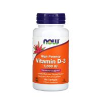 Vitamin D-3 High Potency 1,000 IU 180 Softgels (Now foods)