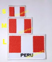 ธงPeru ธงเปรู ?? สินค้าไทย งานตรงปก ? สินค้าพร้อมส่งธงชาติ อาร์มธง  ธงยุโรป South America Patch Europe Flags Asia Iron Patch ตัวรีดติดเสื้อ ตัวรีดติดกระเป๋า ตัวรีดติดหมวก