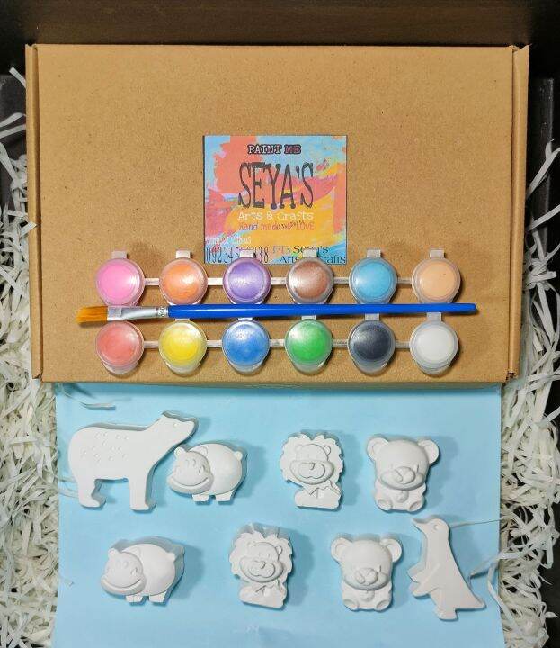 Wild animals minis Plaster Painting kit set Lazada PH