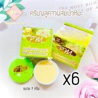 ครีมพลูคาวผสมบัวหิมะ (เซต 6 กล่อง) PM Cosmetic โฉมใหม่ พีเอ็ม คอสเมติกส์ ขนาด 7 กรัม