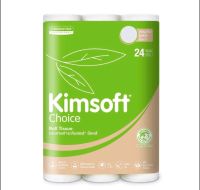 กระดาษชำระ kimsoft choice 24 ม้วนต่อ1แพ็ค