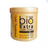 (สีทอง 1 กระปุก)ทรีทเม้นท์ไบโอ(กระปุก 500 มิลลิลิตร) bio Extra Super Cream Gold Treatment 500ml.