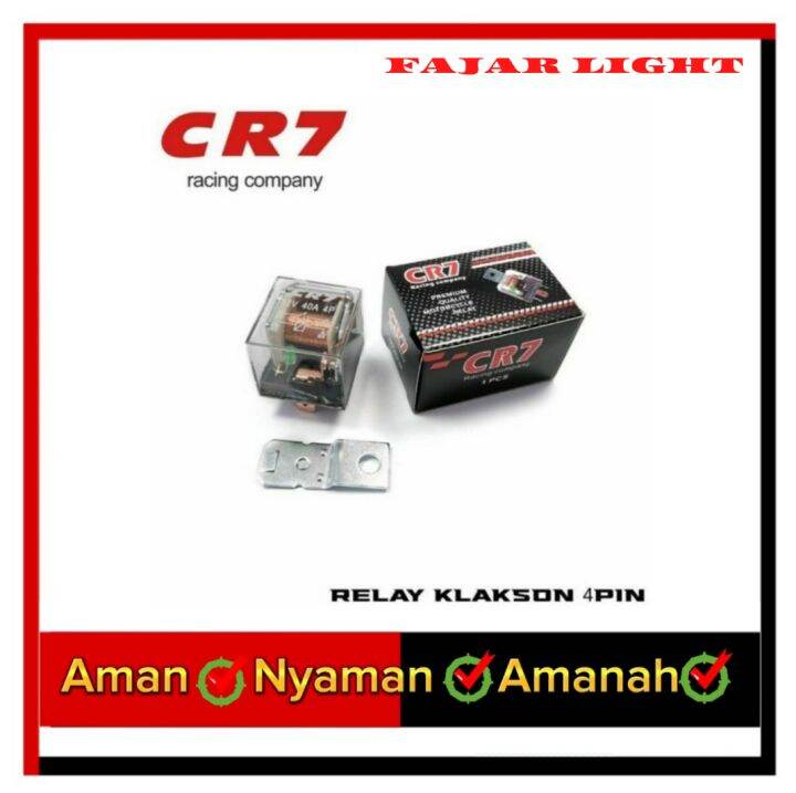 Relay klakson lampu CR7 40.A 4 kaki mobil motor Lazada Indonesia