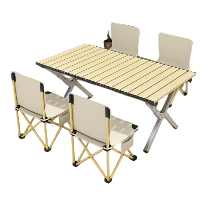 Outdoor Folding Tables and Chairs Portable Egg Roll Table Folding Table