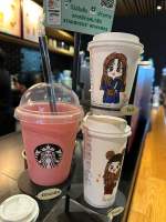 พร้อมส่ง‼️แก้ว​รียูสสตาร์บัค​ส์ Starbucks + Blackpink พร้อมฝาและหลอด ถุงกระดาษ?️