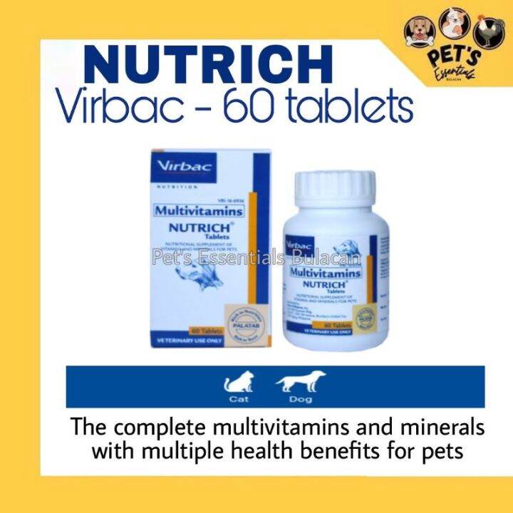 NUTRICH VIRBAC MULTIVITAMINS-60 tablets | Lazada PH