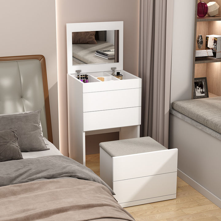 【COD】 Dressing Table Bedroom Bucket Cabinet Integrated Modern Cosmetics ...