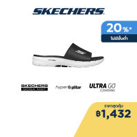 Skechers สเก็ตเชอร์ส รองเท้าแตะผู้ชาย Men On-The-GO GOwalk 6 Jetty Walking Sandals - 229128-BKW Hyper Pillar Technology, Ultra Go