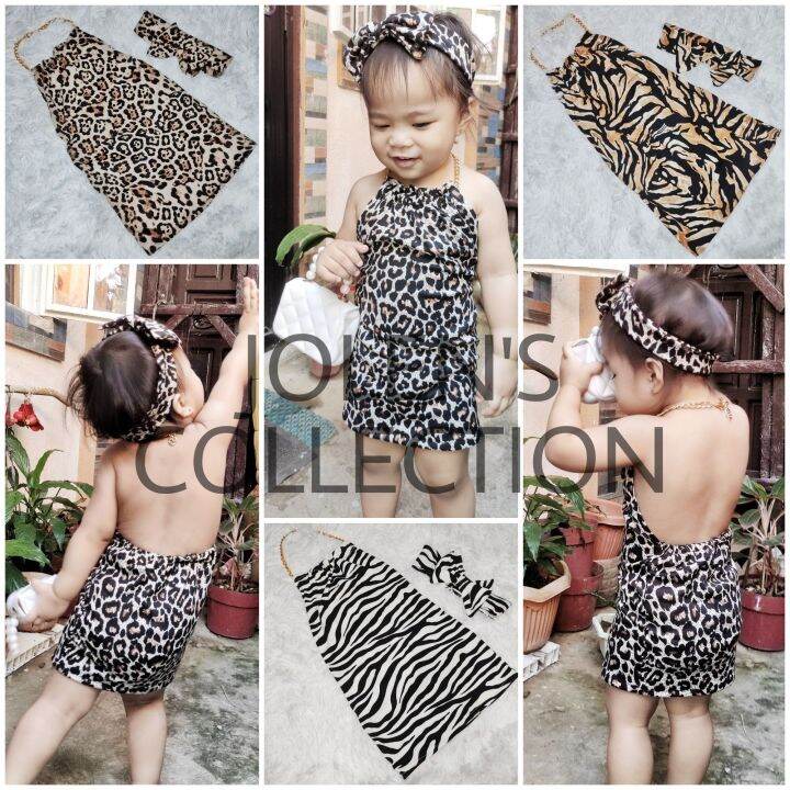 Kylie Backless Dress with Turban for Kids Girls 1-3yo | Lazada PH