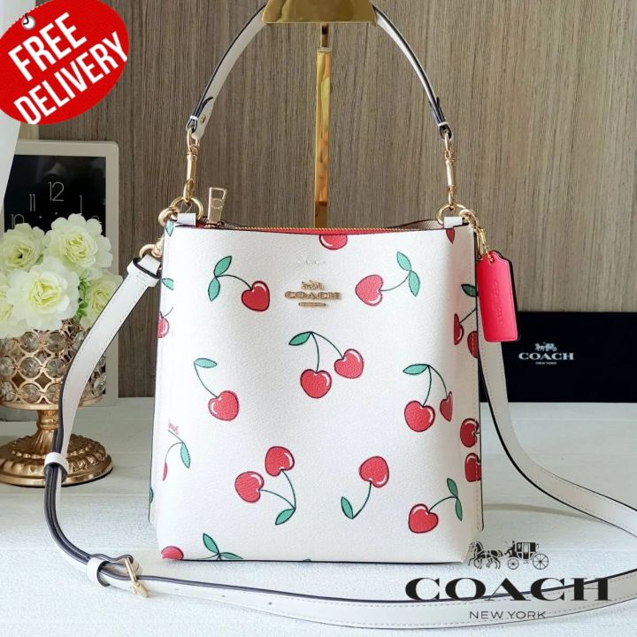 Coach CE611 Mollie Bucket Bag In Signature Canvas With Heart