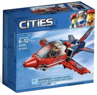 บล็อกของเล่นตัวต่อเลโก้LEGO City Group 60177 Air Stunt Jet Airplane Boys Childrens Assembled Building Blocks Toys
